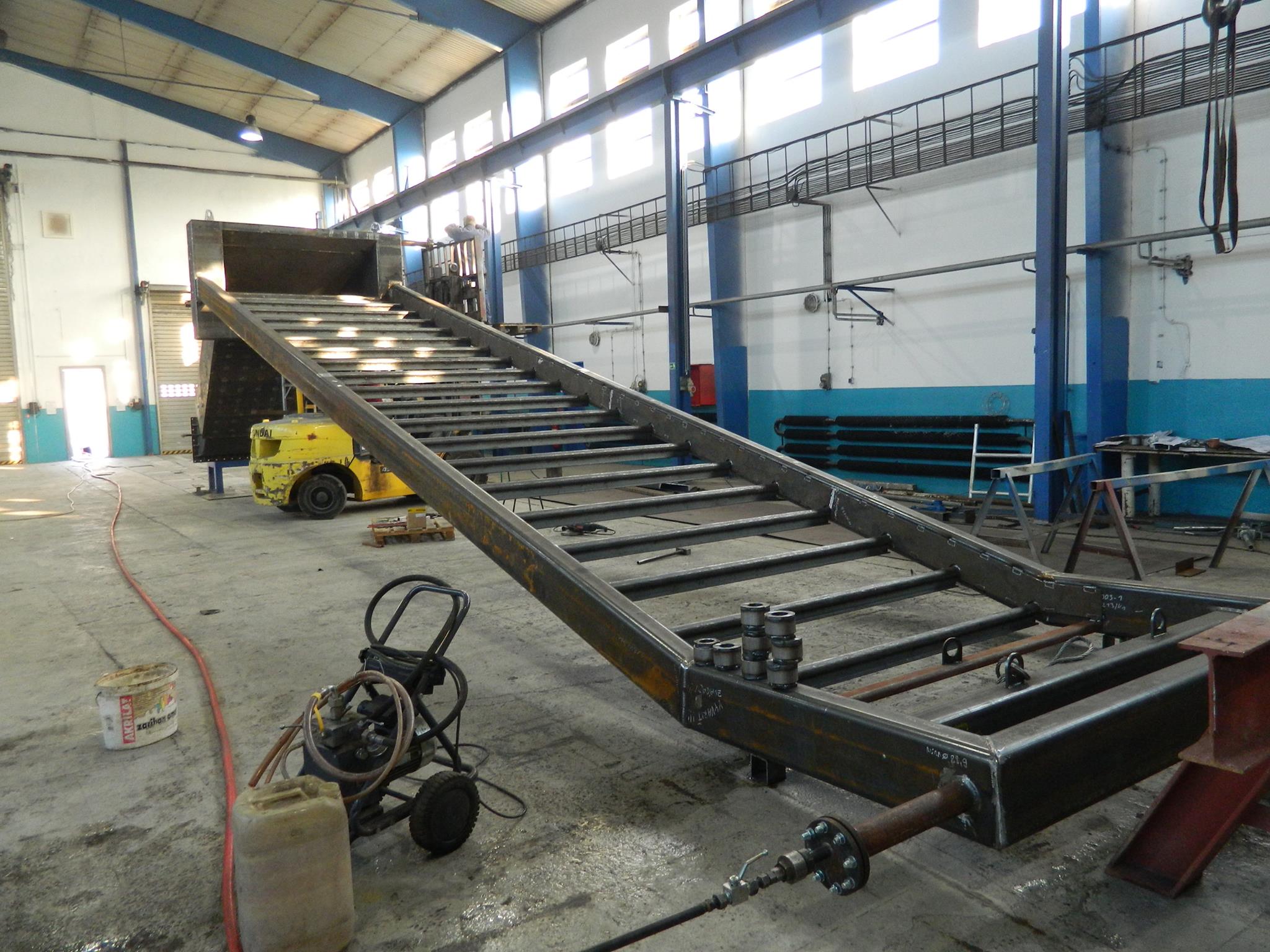 Časť chladenej pece na biomasu