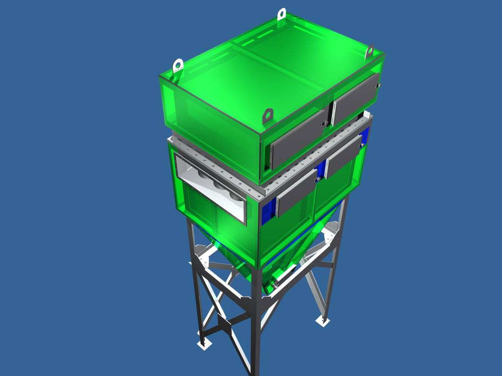 Filter spalín – multicyklón