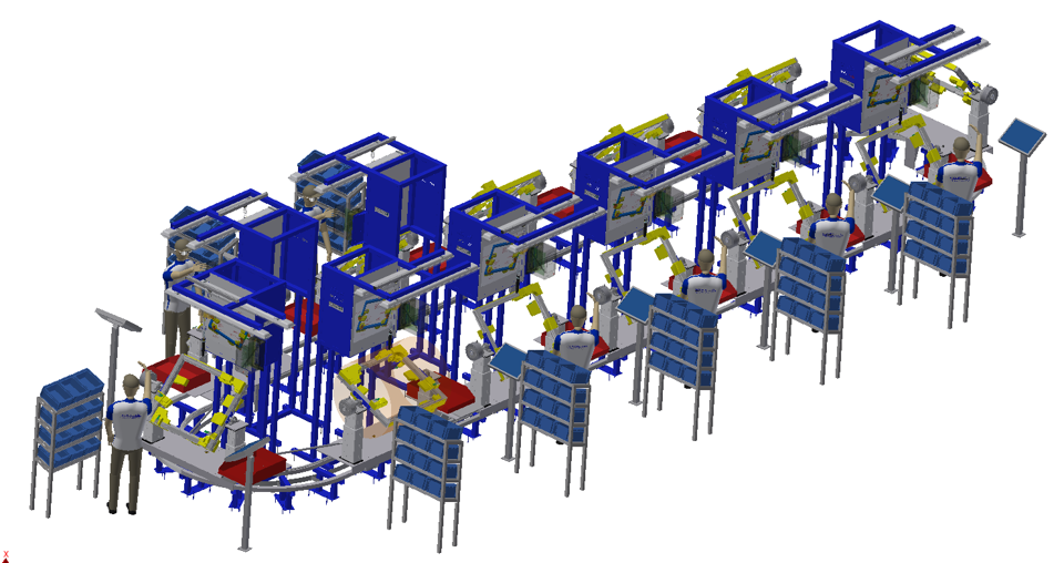 Montážna linka – konštrukčný návrh